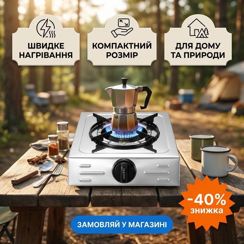 Одноконфоркова газова плита Luma Bella